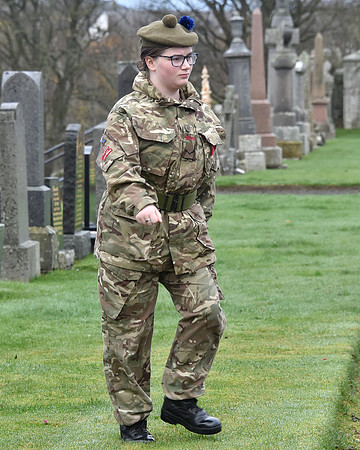 Thurso War Graves Ceremony 12/11/2022 - Thurso Cemetery - 12/11/
