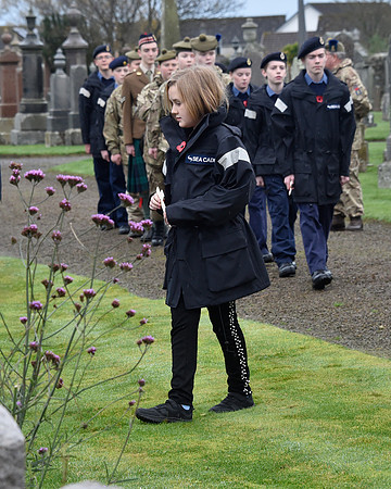 Thurso War Graves Ceremony 12/11/2022 - Thurso Cemetery - 12/11/