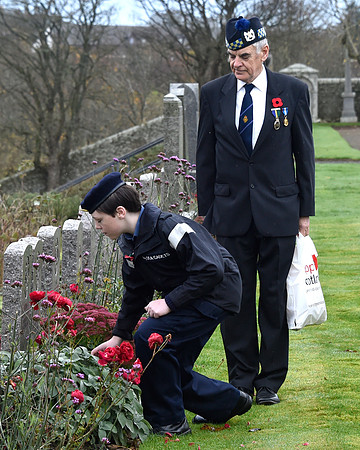 Thurso War Graves Ceremony 12/11/2022 - Thurso Cemetery - 12/11/