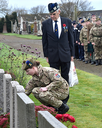 Thurso War Graves Ceremony 12/11/2022 - Thurso Cemetery - 12/11/