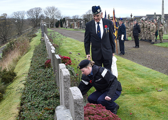 Thurso War Graves Ceremony 12/11/2022 - Thurso Cemetery - 12/11/