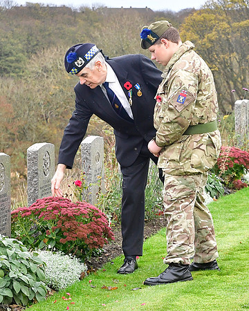 Thurso War Graves Ceremony 12/11/2022 - Thurso Cemetery - 12/11/
