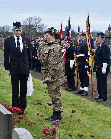 Thurso War Graves Ceremony 12/11/2022 - Thurso Cemetery - 12/11/