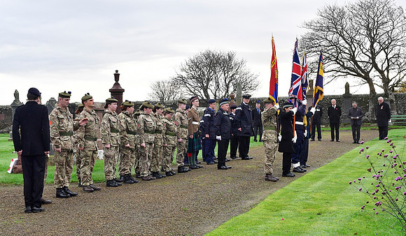 Thurso War Graves Ceremony 12/11/2022 - Thurso Cemetery - 12/11/