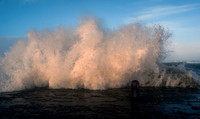 Waves at Thurso Harbour