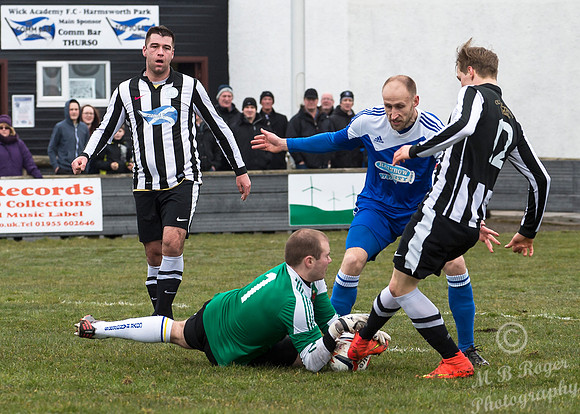 Wick Academy 1 v Cove Rangers 1 SHFL Harmsworth Park 04/04/2015