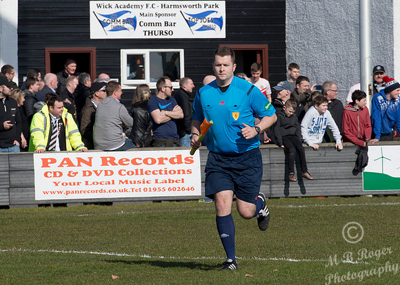 Wick 2  Brora 2 SHFL Harmsworth Park 02/04/2016