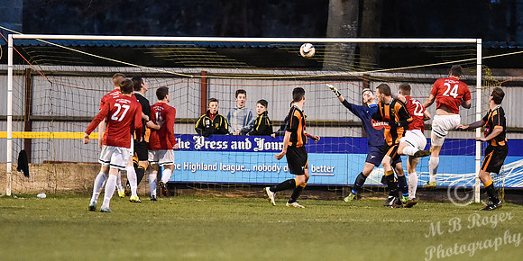 Huntly 1 v Wick 1 SHFL Christie Park 19/12/2015