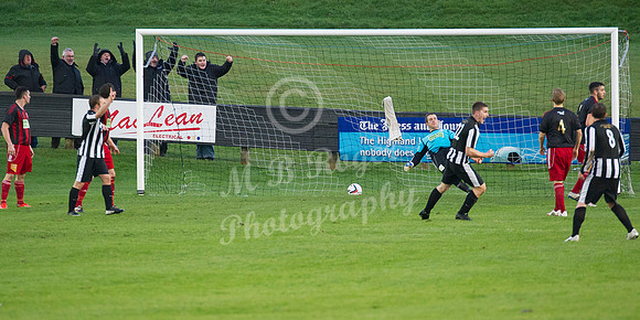 Wick 2 v Inverurie 2  SHFL 23/11/2013<br/>Wick's Michael Steven turns to celebrate as Sam Mackay's (out of picture) shot nestles in the back of the net