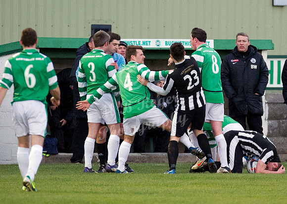 Buckie Thistle 2 v Wick Academy 1 SHFL 30/11/2013