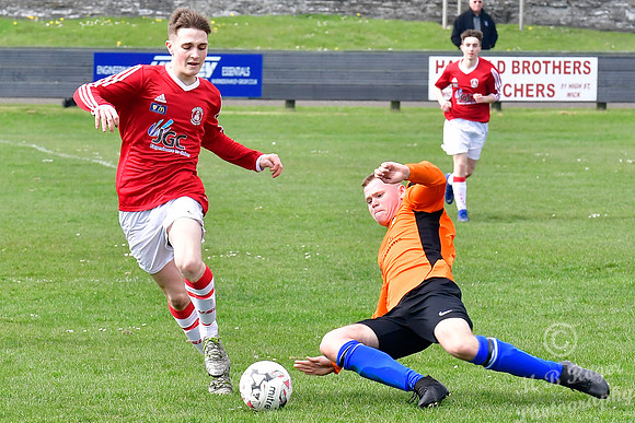 Wick U17s 16 v Fort William U17s 0 Harmsworth Park 21/04/2019