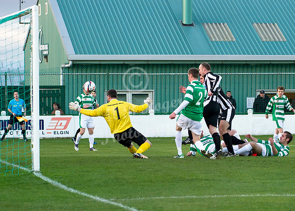 Buckie Thistle 2 v Wick Academy 1 SHFL 30/11/2013