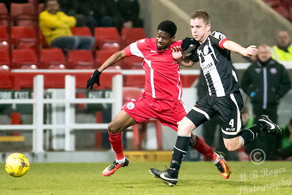Stirling Albion 2 v Wick 0 SCR3  Forthbank Stadium 03/12/2016