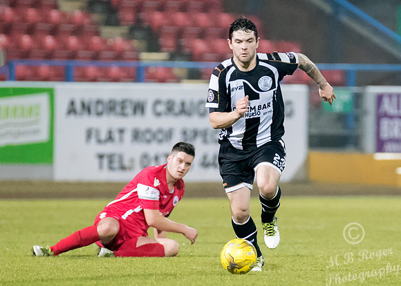 Stirling Albion 2 v Wick 0 SCR3  Forthbank Stadium 03/12/2016