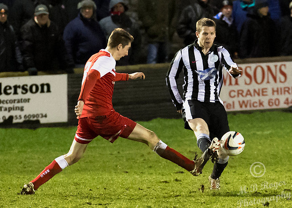 Wick Academy 0 v Brora Rangers 1 SHFL 11/03/2015 Harmsworth Park