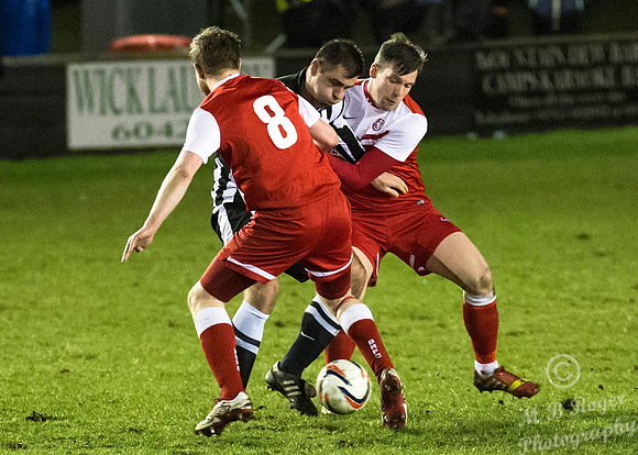 Wick Academy 0 v Brora Rangers 1 SHFL 11/03/2015 Harmsworth Park