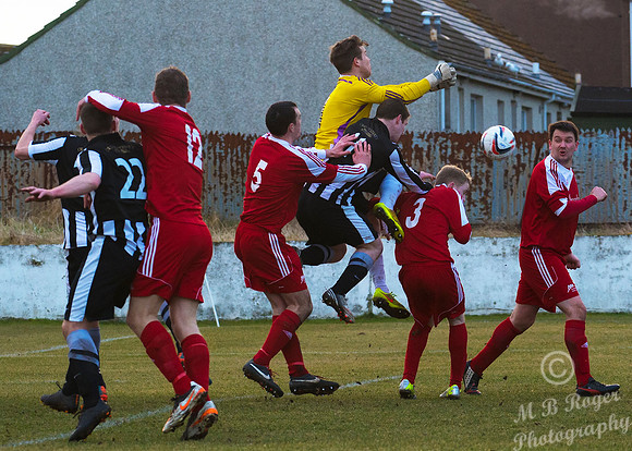 Lossiemouth 0 v Wick Academy 2 SHFL 21/02/2014 Grant Park