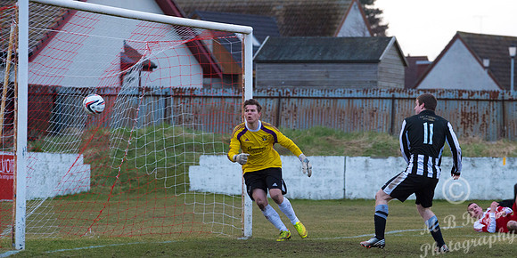Lossiemouth 0 v Wick Academy 2 SHFL 21/02/2014 Grant Park