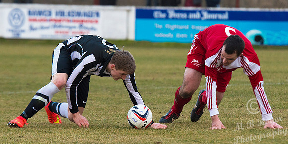Lossiemouth 0 v Wick Academy 2 SHFL 21/02/2014 Grant Park