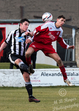 Lossiemouth 0 v Wick Academy 2 SHFL 21/02/2014 Grant Park