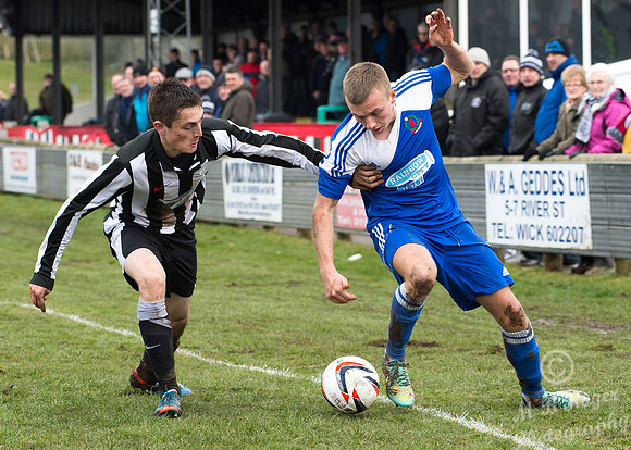 Wick Academy 1 v Cove Rangers 1 SHFL Harmsworth Park 04/04/2015