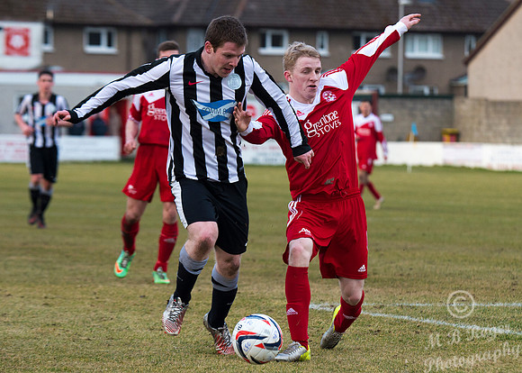 Lossiemouth 0 v Wick Academy 2 SHFL 21/02/2014 Grant Park