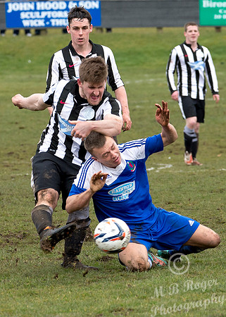 Wick Academy 1 v Cove Rangers 1 SHFL Harmsworth Park 04/04/2015