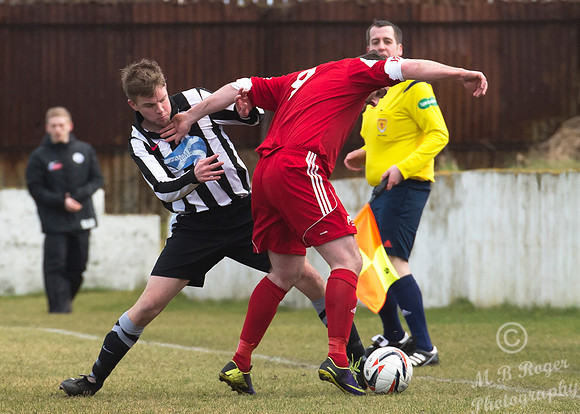Lossiemouth 0 v Wick Academy 2 SHFL 21/02/2014 Grant Park