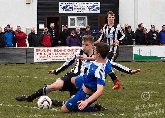 Wick Academy 1 v Cove Rangers 1 SHFL Harmsworth Park 04/04/2015