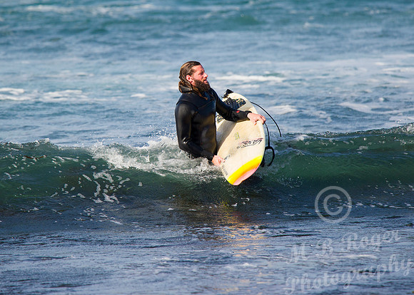 Surfing off Thurso East