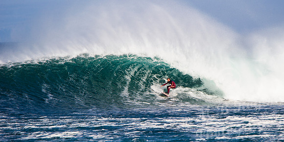 Surfing off Thurso East