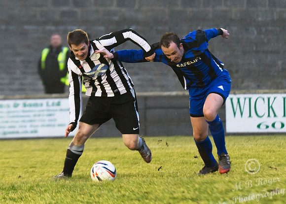 Wick Academy 4 v Huntly 0 SHFL Harmsworth Park 14/02/2015