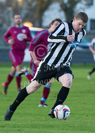 Highland League (SHFL) football match Wick Academy FC and Keith FC played at Harmsworth Park Wick home of the Scorries.  Wick's Ross Allan