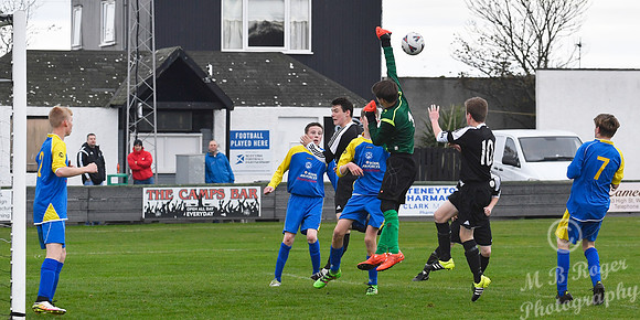 Under 17s Wick 1 v Lossiemouth 1  Harmsworth Park 29/11/2016
