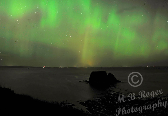 Aurora Borialis over Brough Bay