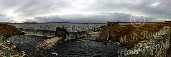 Dam and Salmon Bothy at Loch More