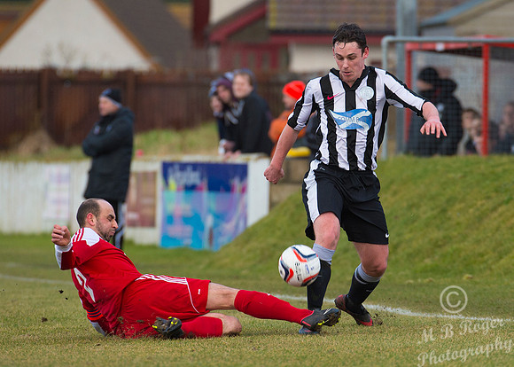 Lossiemouth 0 v Wick Academy 2 SHFL 21/02/2014 Grant Park