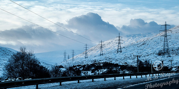 Snowy trip up the A9 - 8/12/14