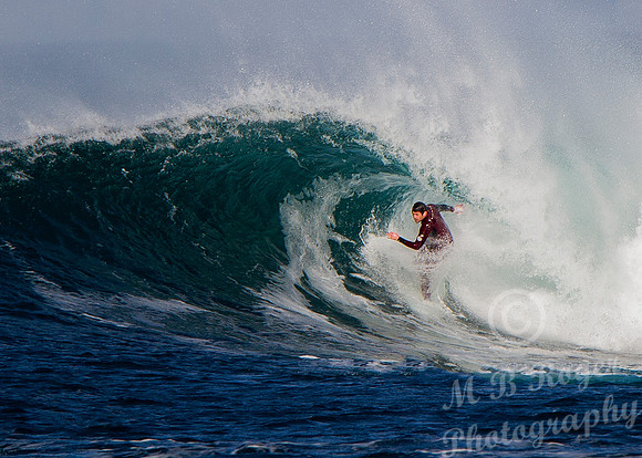 Surfing off Thurso East