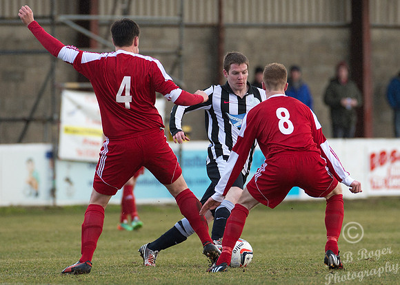Lossiemouth 0 v Wick Academy 2 SHFL 21/02/2014 Grant Park
